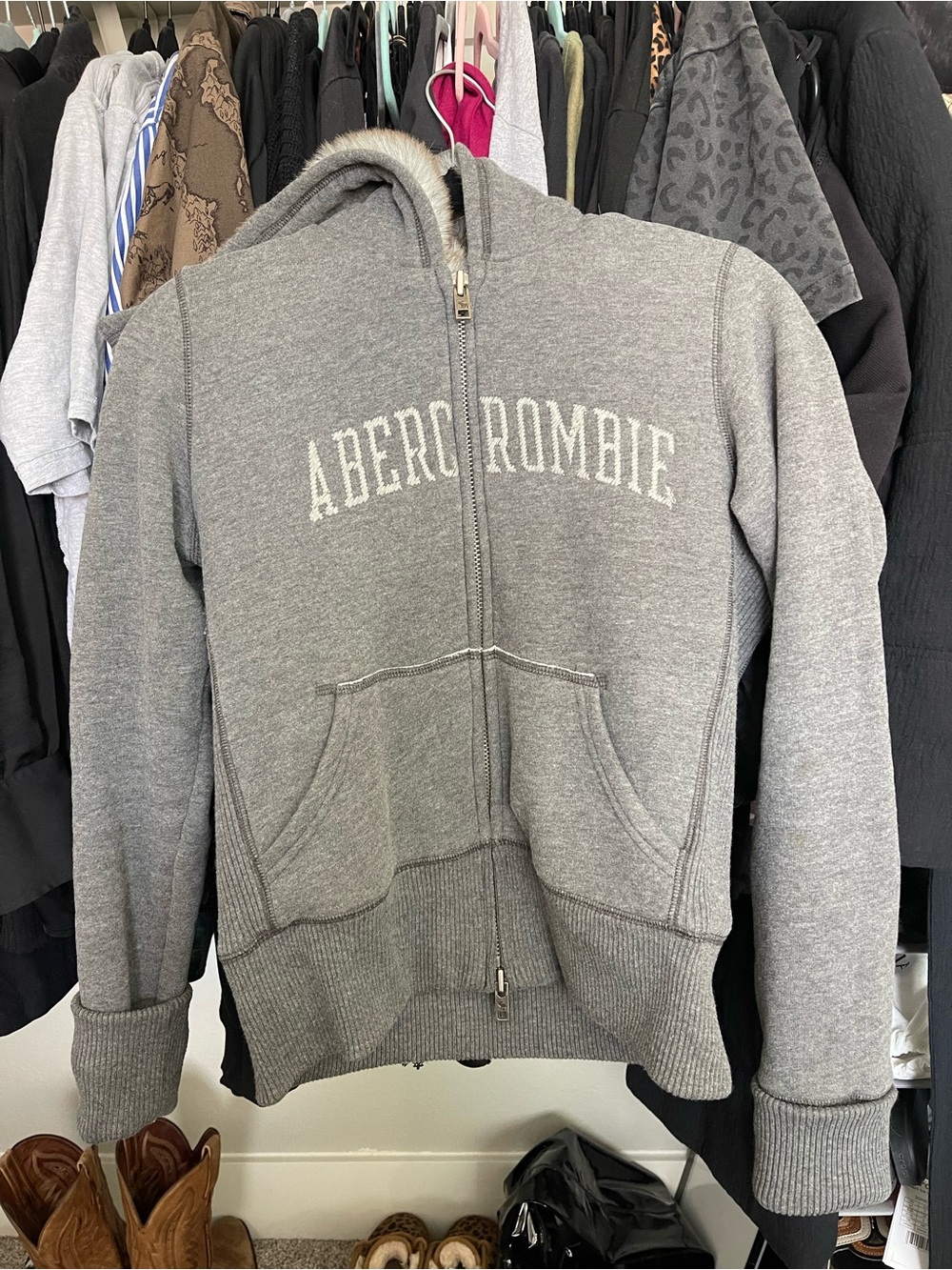 Abercrombie fur hoodie